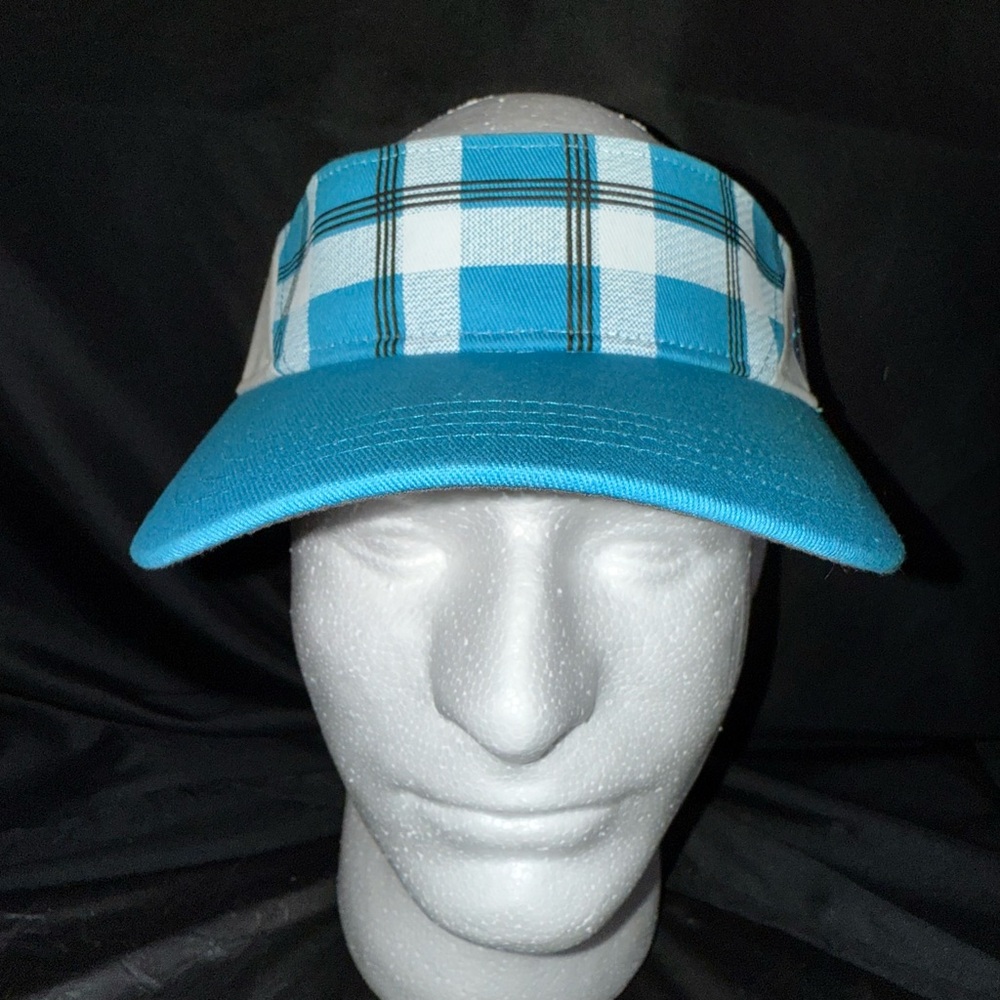 Ping Golf; White and Turquoise Ladies Visor with Velcro strap